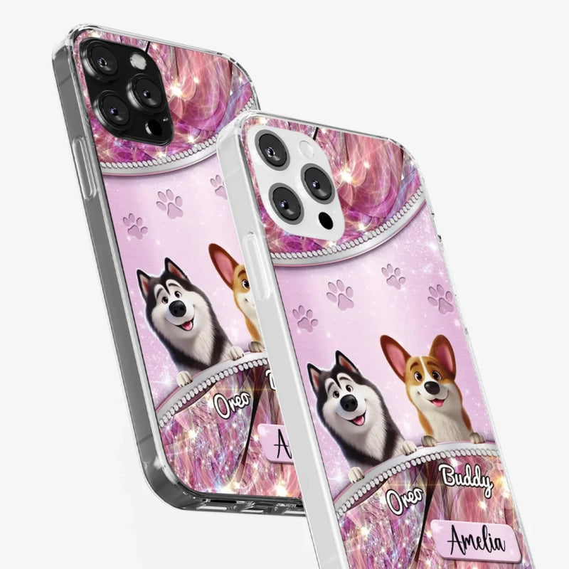 Dog Mom’s Favorite Companion - Dog Personalized Custom Clear Phone Case - Gift For Pet Owners, Pet Lovers