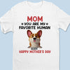 Mom, You’re Paws Down My Favorite Human - Dog Personalized Custom Unisex T-shirt, Premium T-shirt, Hoodie - Mother's Day, Gift For Pet Owners, Pet Lovers
