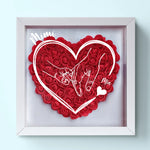 Built By Love, Bound By Family - Family Personalized Custom Flower Shadow Box - Mother's Day, Gift For Mom, Grandma