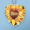 You Make Life Bloom, Mom - Family Personalized Custom Car Ornament - Acrylic Custom Shaped - Mother's Day, Gift For Mom, Grandma