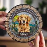 Custom Pet Photo Dog Memorial Gifts - Personalized Stone With Stand