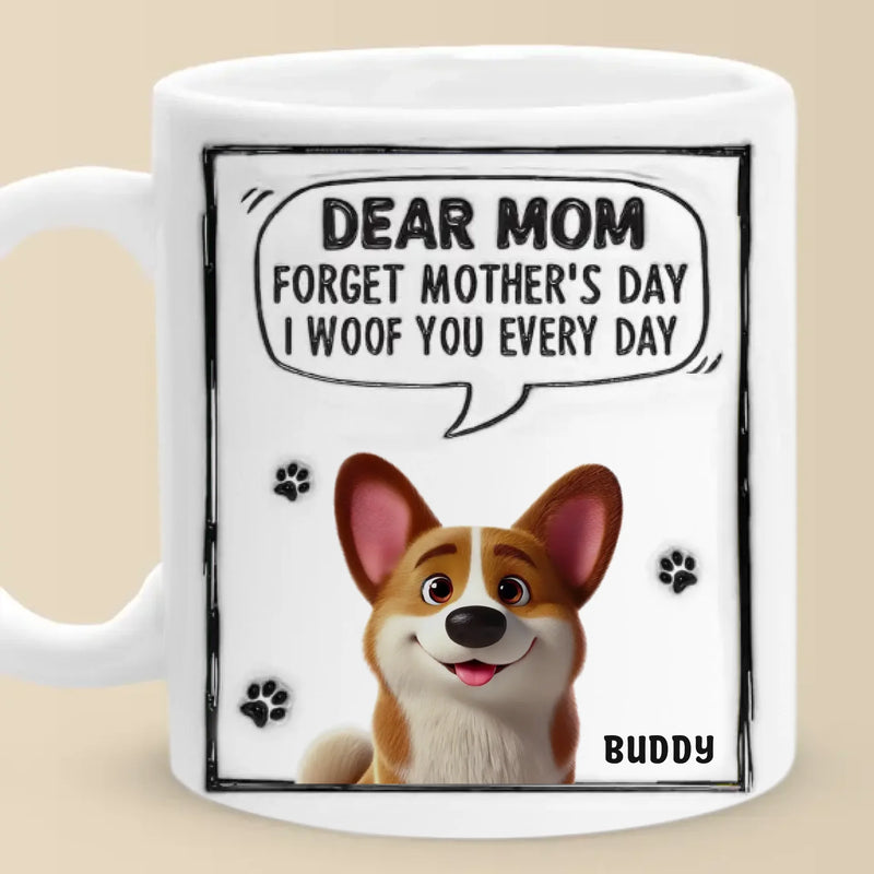 Together Is Our Favorite Place - Dog Personalized Custom 3D Inflated Effect Printed Mug - Mother's Day, Gift For Pet Owners, Pet Lovers