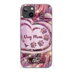 Paw Prints On My Heart - Dog Personalized Custom Clear Phone Case - Gift For Pet Owners, Pet Lovers