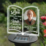 Custom Photo Memorial Garden Decor - Personalized Garden Solar Light
