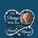 Custom Photo I'm Always With You, Forever Missed - Memorial Personalized Custom Garden Solar Light - Sympathy Gift For Family
