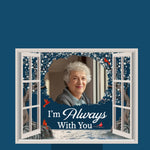Custom Photo In Our Hearts, Always Home - Memorial Personalized Custom Garden Solar Light - Sympathy Gift For Family