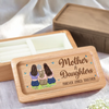 Forever Linked By Love - Family Personalized Custom Wooden Jewelry Box - Mother's Day, Gift For Mom, Daughter