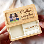 Forever Linked By Love - Family Personalized Custom Wooden Jewelry Box - Mother's Day, Gift For Mom, Daughters