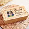 Forever Linked By Love - Family Personalized Custom Wooden Jewelry Box - Mother's Day, Gift For Mom, Daughter
