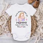 Mom, You’re The Best - Family Personalized Custom Baby Onesie - Mother's Day, Baby Shower Gift, Gift For New Moms