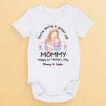 Mom, You’re The Best - Family Personalized Custom Baby Onesie - Mother's Day, Baby Shower Gift, Gift For New Moms