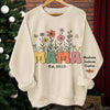 Mom, A Garden Of Love - Family Personalized Custom Unisex Sweatshirt, Hoodie With Design On Sleeve - Mother's Day, Gift For Mom, Grandma