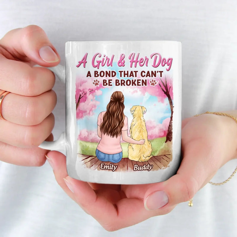 Fur-Ever Connected - Dog Personalized Custom Mug - Mother's Day, Gift For Pet Owners, Pet Lovers