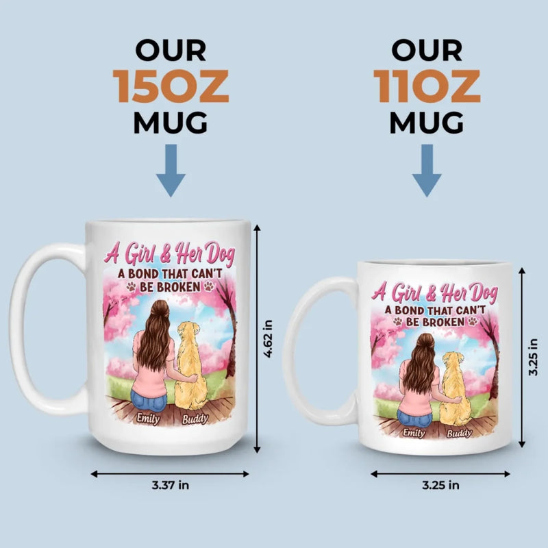 Fur-Ever Connected - Dog Personalized Custom Mug - Mother's Day, Gift For Pet Owners, Pet Lovers