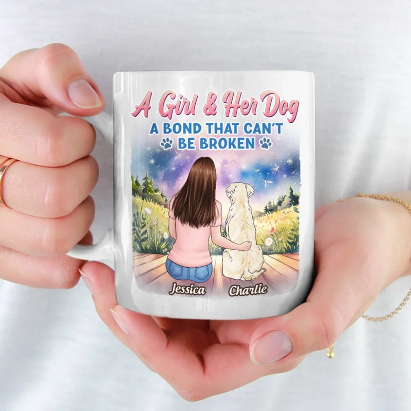 Unspoken Love, Unbreakable Bond - Dog Personalized Custom Mug - Mother's Day, Gift For Pet Owners, Pet Lovers