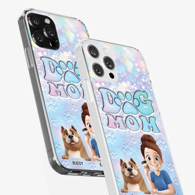 She’s The Mom, I’m The Boss - Dog Personalized Custom Clear Phone Case - Mother's Day, Gift For Pet Owners, Pet Lovers
