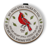 Always In My Heart - Memorial Personalized Custom Car Visor Clip - Sympathy Gift For Family Members