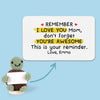 Thanks For Always Being There, Mom - Family Personalized Custom Handmade Crochet Plush With Motivational Message - Mother's Day, Gift For Mom