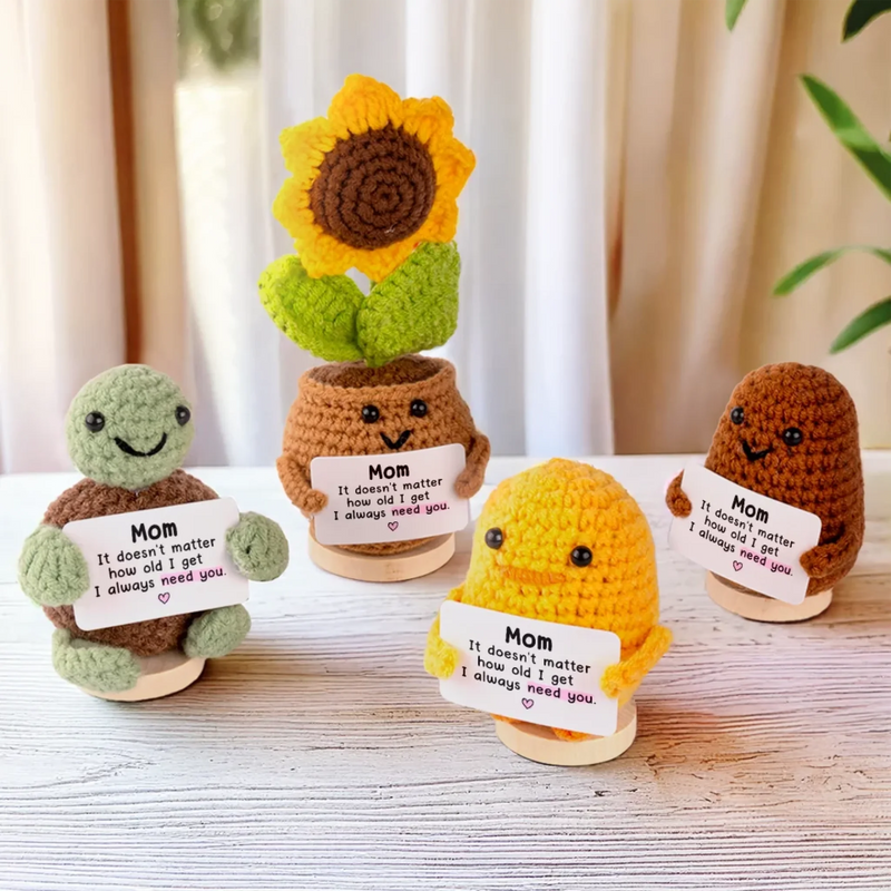 You Are My Guiding Light - Family Personalized Custom Handmade Crochet Plush With Motivational Message - Mother's Day, Gift For Mom, Grandma