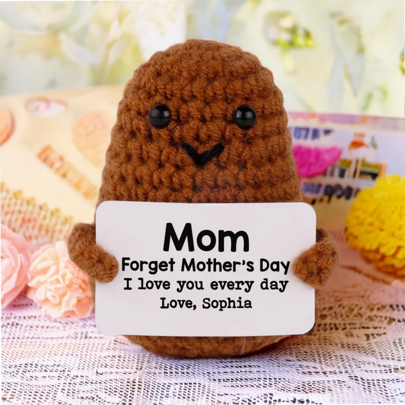You Are Loved More Than You Know - Family Personalized Custom Handmade Crochet Plush With Motivational Message - Mother's Day, Gift For Mom, Grandma