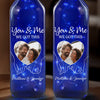 Custom Photo You & Me That’s The Magic - Couple Personalized Custom Blue Bottle Lamp - Gift For Husband Wife, Anniversary