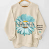 A Love That Blossoms - Family Personalized Custom Unisex Sweatshirt, Hoodie With Design On Sleeve - Mother's Day, Gift For Mom, Grandma