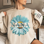 A Love That Blossoms - Family Personalized Custom Unisex Sweatshirt, Hoodie With Design On Sleeve - Mother's Day, Gift For Grandma, Mom