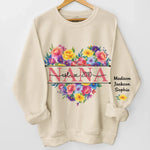 You Are Our Sunshine - Family Personalized Custom Unisex Sweatshirt, Hoodie With Design On Sleeve - Mother's Day, Gift For Mom, Grandma