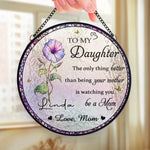 You Make My Heart Bloom - Family Personalized Custom Stained Glass Window Hanging Suncatcher - Mother's Day, Gift For Mom, Daughter