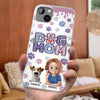 A Dog Mom’s Heart Is Always Full - Dog Personalized Custom 3D Inflated Effect Printed Clear Phone Case - Gift For Pet Owners, Pet Lover