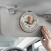 Custom Photo Though You're Gone, Your Love Remains - Memorial Personalized Custom Car Visor Clip - Sympathy Gift For Family Members