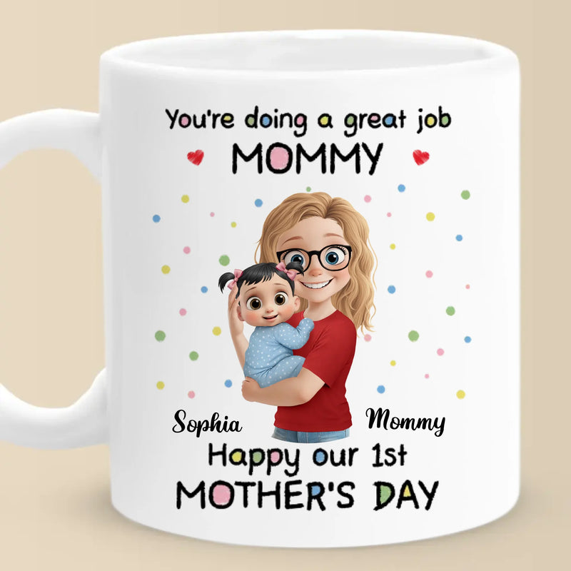 Tiny Arms, Endless Love - Family Personalized Custom Mug - Mother's Day, Baby Shower Gift, Gift For First Mom