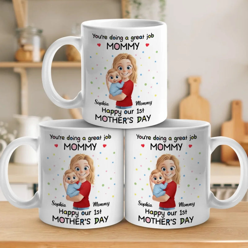 Tiny Arms, Endless Love - Family Personalized Custom Mug - Mother's Day, Baby Shower Gift, Gift For First Mom