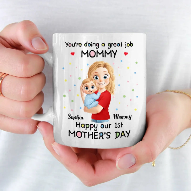 Tiny Arms, Endless Love - Family Personalized Custom Mug - Mother's Day, Baby Shower Gift, Gift For First Mom