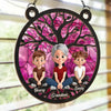 Through Every Stage, You’re Always My Heart - Family Personalized Window Hanging Suncatcher Ornament - Mother's Day, Gift For Mom, Grandma