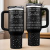 Best Friends, No Matter What - Family Personalized Custom Engraved 40oz Tumbler With Handle - Gift For Family Members, Siblings, Brothers, Cousins, Best Friends