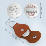 Distance Means Nothing To The Heart - Family Personalized Custom Pocket Hug - Mother's Day, Gift For Mom