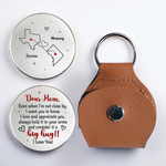 Distance Means Nothing To The Heart - Family Personalized Custom Pocket Hug - Mother's Day, Gift For Mom