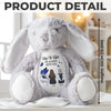 Hug Me Tight, I'm Always With You - Memorial Personalized Custom Easter Bunny Plush - Sympathy Gift For Family Members