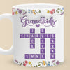 Love Stitched In Every Name - Family Personalized Custom 3D Inflated Effect Printed Mug - Mother's Day, Gift For Mom, Grandma