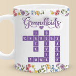 Love Stitched In Every Name - Family Personalized Custom 3D Inflated Effect Printed Mug - Mother's Day, Gift For Mom, Grandma
