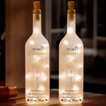 To My Beautiful Daughter - Family Personalized Custom Bottle Lamp - Mother's Day, Gift For Mom, Daughter