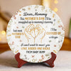 Mommy, I Can’t Wait To Meet You - Family Personalized Custom Ceramic Plate - Mother's Day, Baby Shower Gift, Gift For First Mom