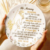 To The Best Mommy, With All My Heart - Family Personalized Custom Ceramic Plate - Mother's Day, Baby Shower Gift, Gift For First Mom