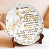 To The Best Mommy, With All My Heart - Family Personalized Custom Ceramic Plate - Mother's Day, Baby Shower Gift, Gift For First Mom