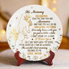 To The Best Mommy, With All My Heart - Family Personalized Custom Ceramic Plate - Mother's Day, Baby Shower Gift, Gift For First Mom