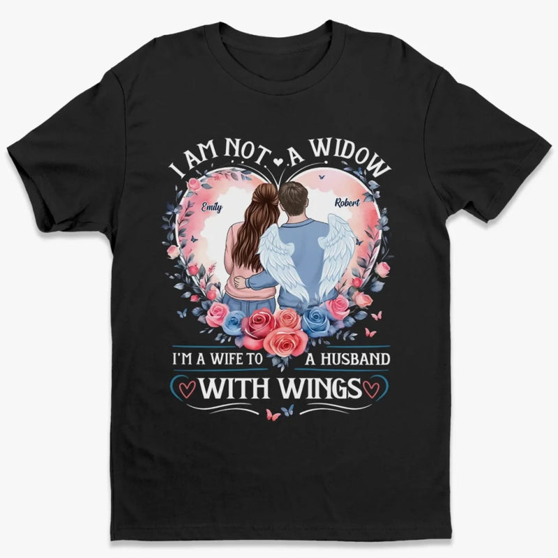 A Wife’s Love Is Eternal - Memorial Personalized Custom Unisex T-shirt, Premium T-shirt, Hoodie - Sympathy Gift For Husband Wife, Anniversary