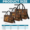 Mom’s Love Is A Gentle Strength - Family Personalized Custom Leather Handbag - Mother's Day, Gift For Mom, Grandma
