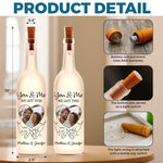 Custom Photo Still Holding On, Still Holding Hands - Couple Personalized Custom Bottle Lamp - Gift For Husband Wife, Anniversary