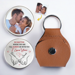 Custom Photo My Love Is Always By Your Side - Couple Personalized Custom Pocket Hug - Gift For Husband Wife, Anniversary
